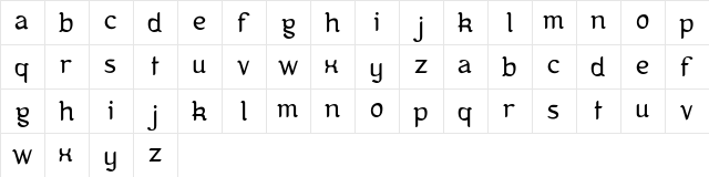 Kanis Kanis  glyph index