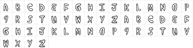 yumernub Regular  glyph index