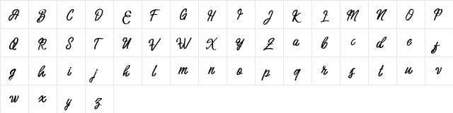 Harbala FREE Regular  glyph index