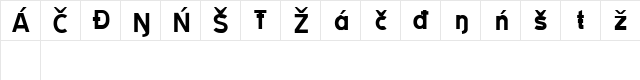 TRATEXSVARTSAMISK SVARTSAMISK  glyph index