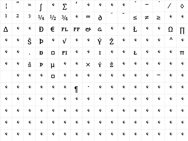 PageSerif-RegularSCExpert Regular  glyph index