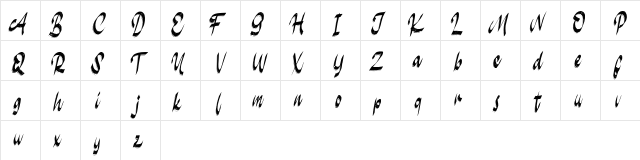 Sulifec FREE Regular  glyph index