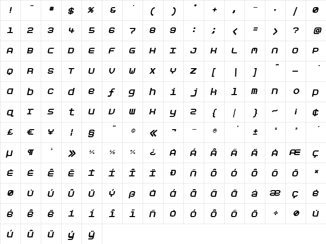 Aspirin-Refill Regular  glyph index