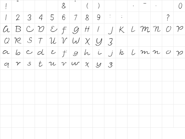 2Peas Oscar Regular  glyph index