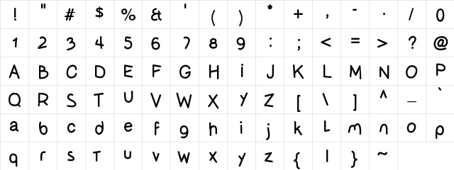 OlivessansPimiento Medium  glyph index
