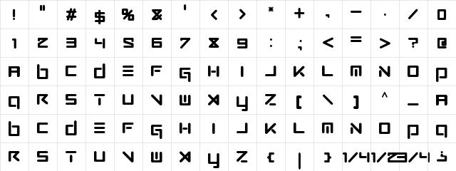 GOZBER GOZBER  glyph index
