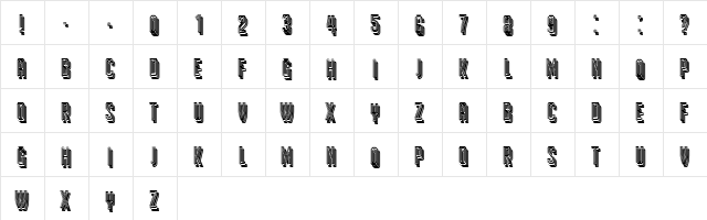 Roma Regular  glyph index