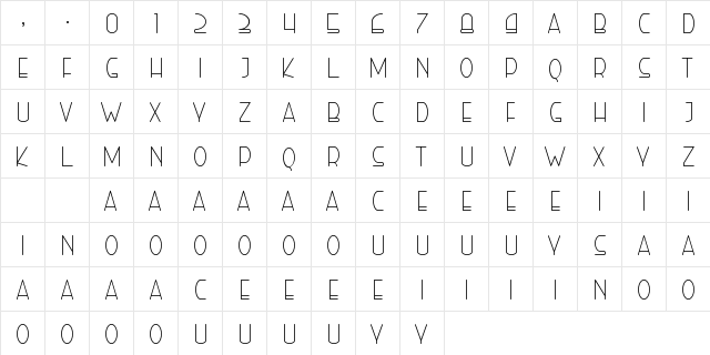 Right Hand Light Regular  glyph index