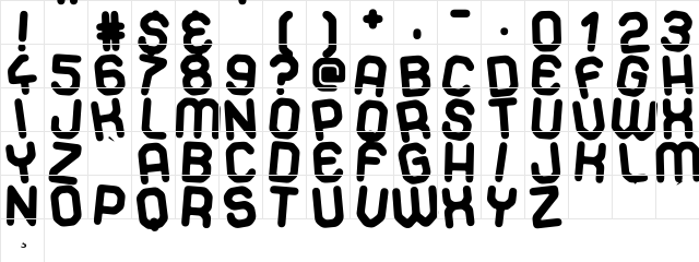 Dancing Days Regular  glyph index