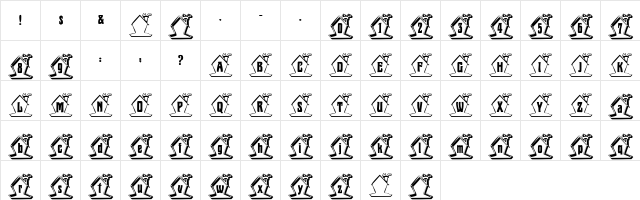 mzw santa Regular  glyph index