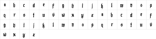 Lazy Monk - Demo Regular  glyph index