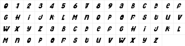 Hey Elsie Cute Regular  glyph index