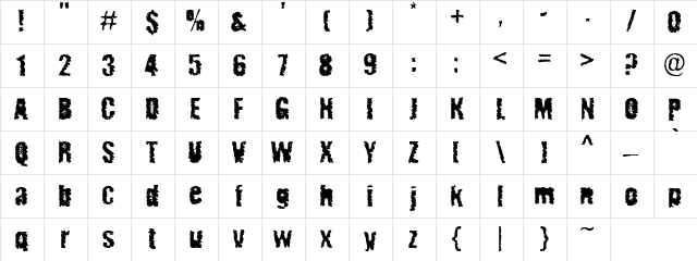 Radiated Pancake Radiated Pancake  glyph index