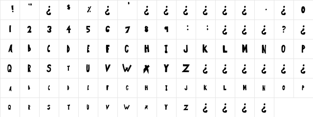 Discussion Regular  glyph index