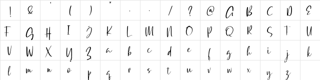 Qatar Capital Demo Regular  glyph index