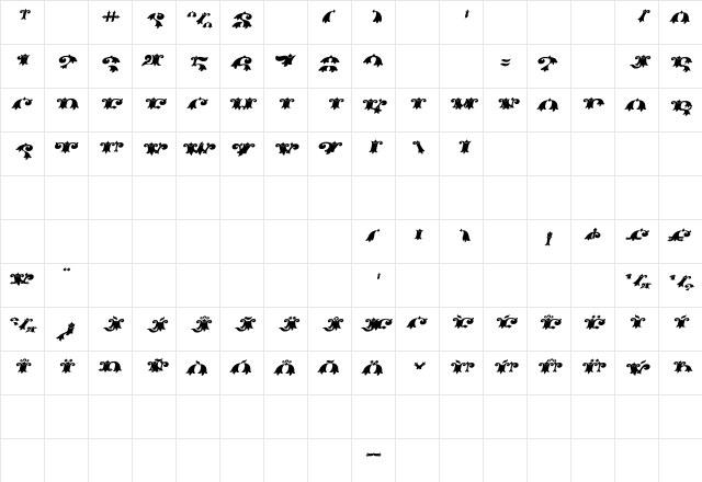 Gold Std Italic Fill Half Regular  glyph index