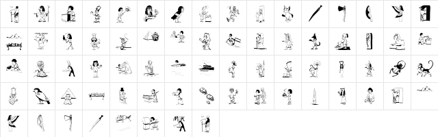 OldEgyptOne Regular  glyph index