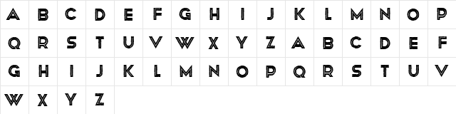 Africa Regular  glyph index