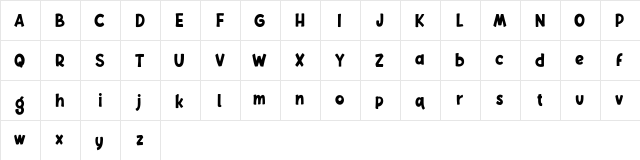 Chelsy Free Regular  glyph index