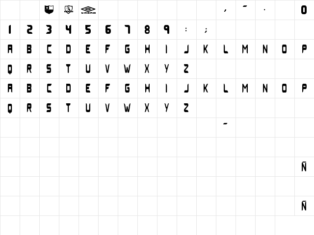 Colo Colo Umbro 2006 (MEJIAS) Regular  glyph index