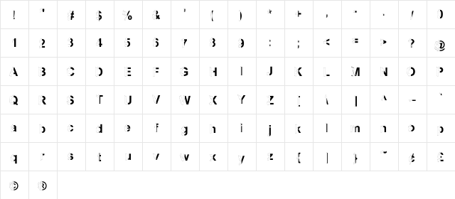 mashy Schizoid mashy Schizoid  glyph index