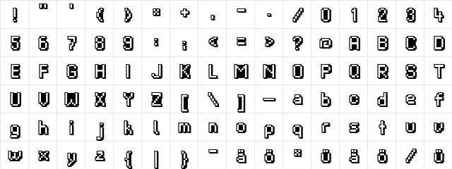 zedfox in Regular  glyph index