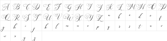 Sugarberry FREE Regular  glyph index