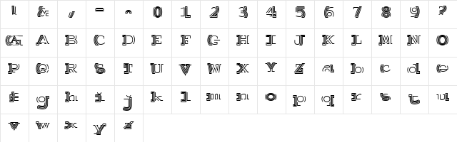 Salutatorian Regular  glyph index
