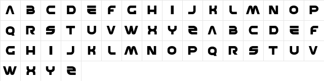 SHEDEVR Bold  glyph index