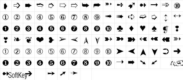 Dingbats2 Regular  glyph index
