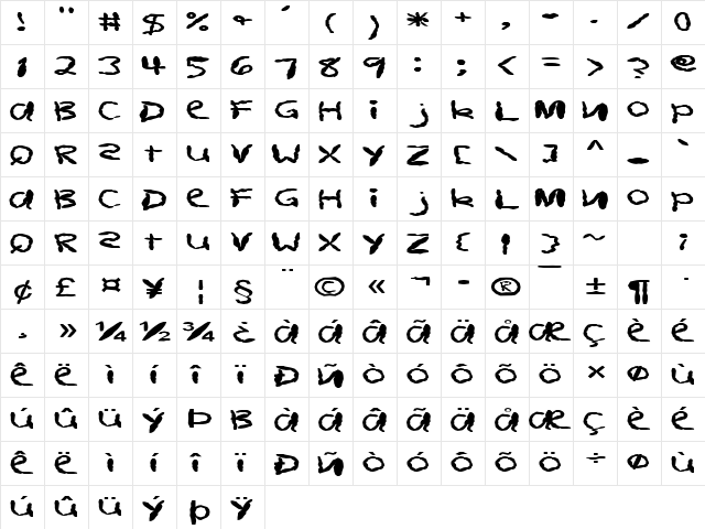 FZ HAND 11 MANGLED EX Normal  glyph index