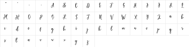 Sallat free Regular  glyph index