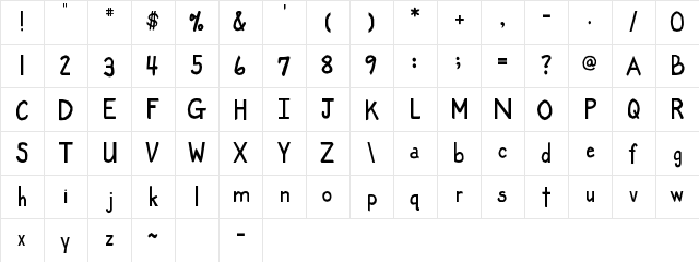 Name that Font - 1 Regular  glyph index