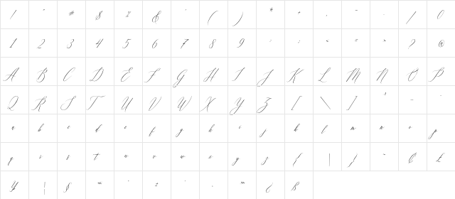 Feelsmooth Regular  glyph index