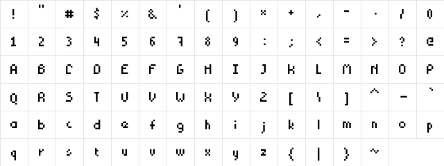 qtFace2 Regular  glyph index
