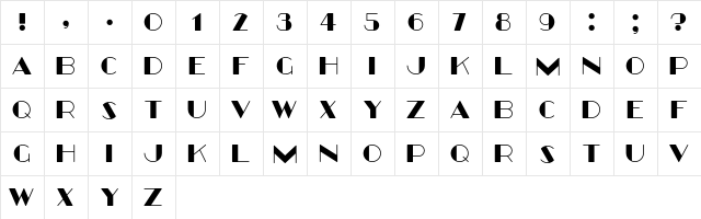 Better Book Regular  glyph index