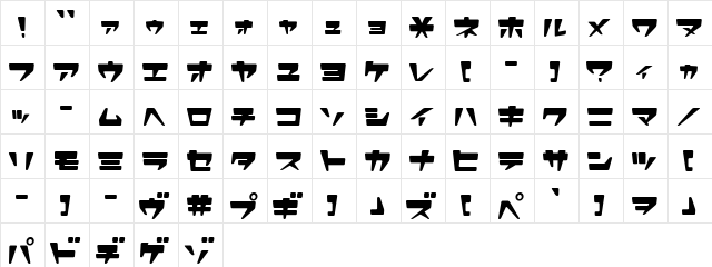 SuperLovelyN Regular  glyph index