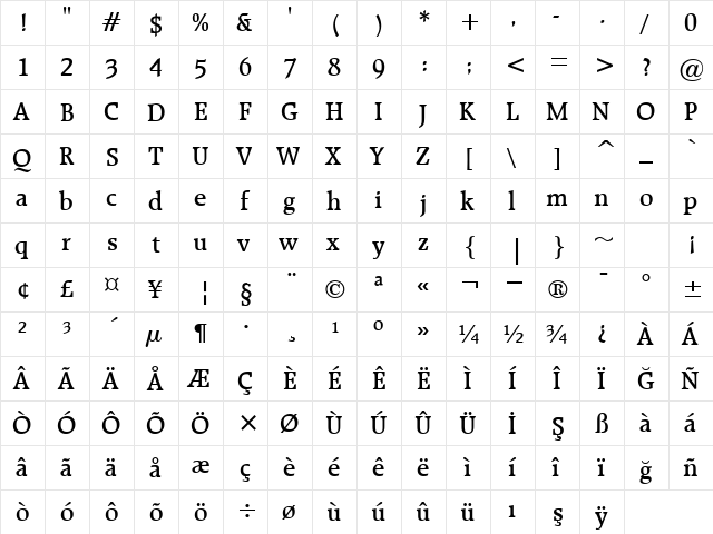 00568 Regular  glyph index