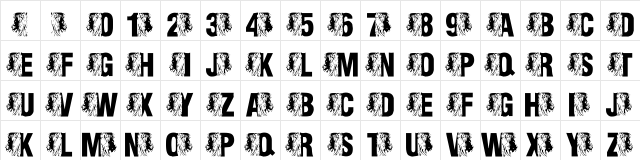 LMS King Of The Font Jungle Regular  glyph index