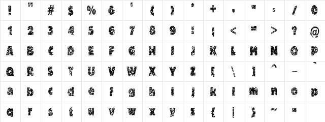 CK Alpha Swirl Regular  glyph index