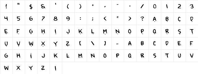 2Toon2 Regular  glyph index