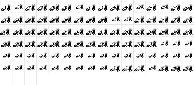 Ferret Body Normal  glyph index