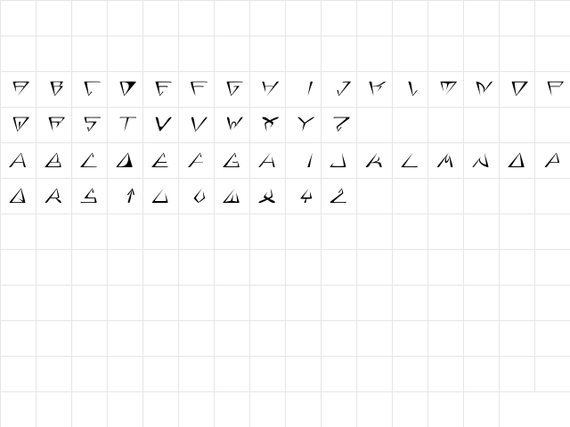 GlOrY ItAlIc  glyph index