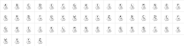 KR Balloon Regular  glyph index