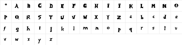 Spawned Medium  glyph index