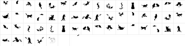 CatsCo Regular  glyph index