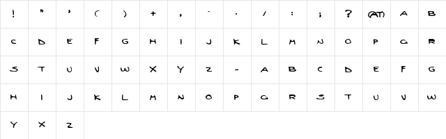 Goldberg Regular  glyph index