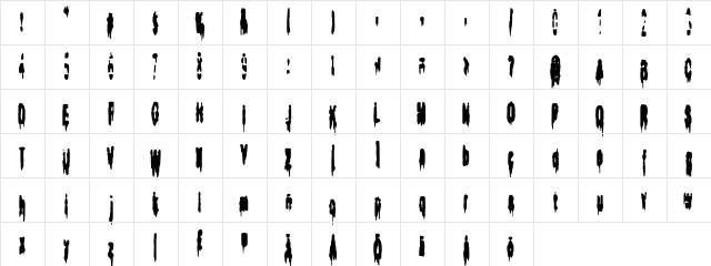 Bodybag zip it up  glyph index
