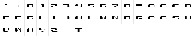 CHEMICAL Regular  glyph index