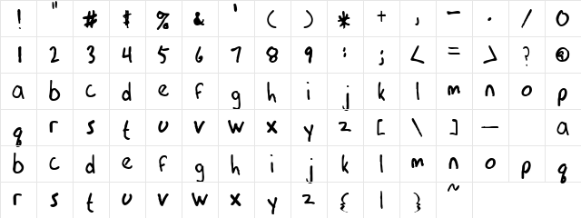 Elementric Normal  glyph index